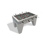 Concrete Foosball Table, Freestanding