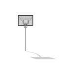 Basketball Hoop with Lattice Backboard