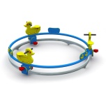 Pedal-Powered Duck Merry Go Round, 3 Seats