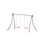 Futura Double Swing Set with Flat Seat