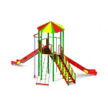 Standard Playground set with two slides