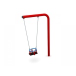 One-Armed Single Swing Set with Baby Seat