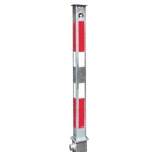 Barrier post fully retractable 70x70xH900mm