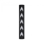 Column protector PVC black white with reflective