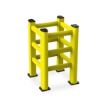 PVC tower protection ø90 L700x700 h1100 mm