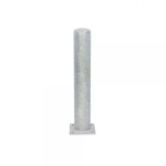 Metal bollard with base plate Ø159 mm H1000 mm, galvanized