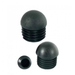Plastic cap with rounded head Ø60mm, black
