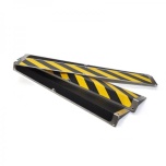 WT-5409 Anti-slip edge profile, wide version 100mmx600mm anti-slip (R13) yellow/black top