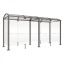 Classic smoking shelter 156 x 500 x H254 cm