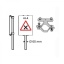 Road sign clamp Ø60mm one-sided