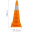 Traffic cone with reflector signaling and beacon 70 cm foldable