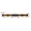 Rubber parking separator - 184 cm black yellow reflective