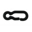 Plastic chain hook, black