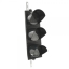 Traffic light black, LED 3 x 200mm 12-24V