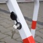 Foldable parking barrier C with lock Foldable parking barrier C with lock