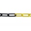 Plastic chain yellow-black 6mm