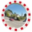 Circular traffic mirror