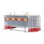 Crowd barrier set: 25x barrier, 1x rack