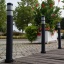 Flex City-Bollard Kapa RA2 reflective stripes, grey, Ø80 H810mm