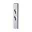 Plastic post for temporary traffic sign 60x60x3, L = 1500mm, white (with milled holes)