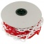 Plastic chain in red and white bicolor 35mm for signaling 25m roll