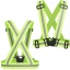 Reflective belt high visibility vest with elastic straps for safety running cycling and sports