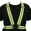 Reflective belt high visibility vest with elastic straps for safety running cycling and sports