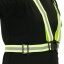 Reflective belt high visibility vest with elastic straps for safety running cycling and sports