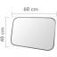 Convex safety mirror for security signaling rectangular 40x60 cm