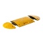 Speed bump end element H50, PVC yellow