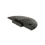 Speed bump end element H50, PVC black