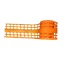 Orange fencing h=200mm, 50 m