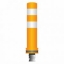 Flex pole cone Ø80 H=800 - yellow - tape white
