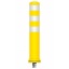 Flex pole cone Ø80 H=800 - yellow - tape white