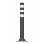 Flex pole cone Ø80 H=800 - black - tape white