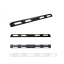 Rubber parking separator - 184 cm black, with white reflectors