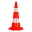 Traffic cone with hole for chain or barrier tape H700mm