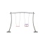 Futura Double Swing Set with Flat & Baby Seat