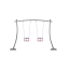 Futura Double Swing Set with Baby Seat