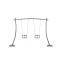 Futura Double Swing Set with Baby Seat