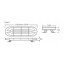 Warning lightbar LED 1002x286mm 12/24V