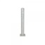 Metal bollard with base plate Ø100 mm H1000 mm, galvanized