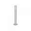 Metal bollard with base plate Ø100 mm H1000 mm, galvanized