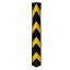 Rubber corner guard, H800x90x90mm, RA2 sticker